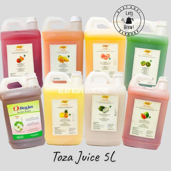BIGSALE TOZA JUICE 5 LITER JUICE BUAH SIAP MINUM (VARIANT DI KETERANGAN)