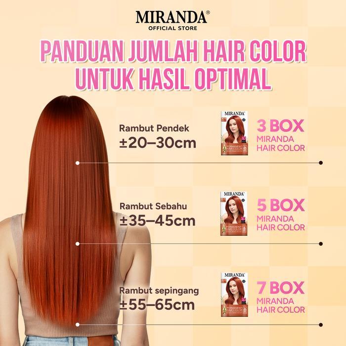 [BBD Brown Series] Miranda Hair Color Box Pewarna Rambut MC20 Smokey Ash / MC9 Brown / MC14 Golden