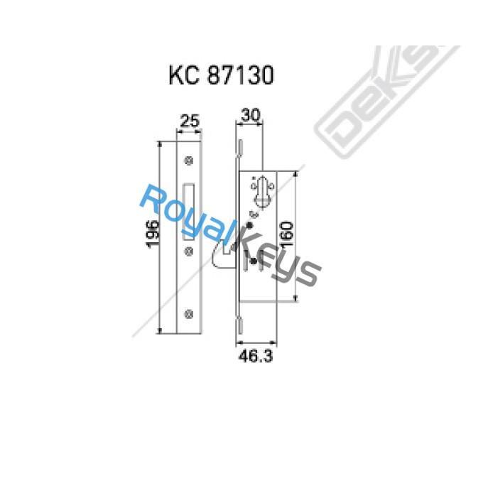 Kunci Sliding Dekkson KC 87130 Kunci Dekson Pintu Geser Aluminium Alumunium Kualitas Premium