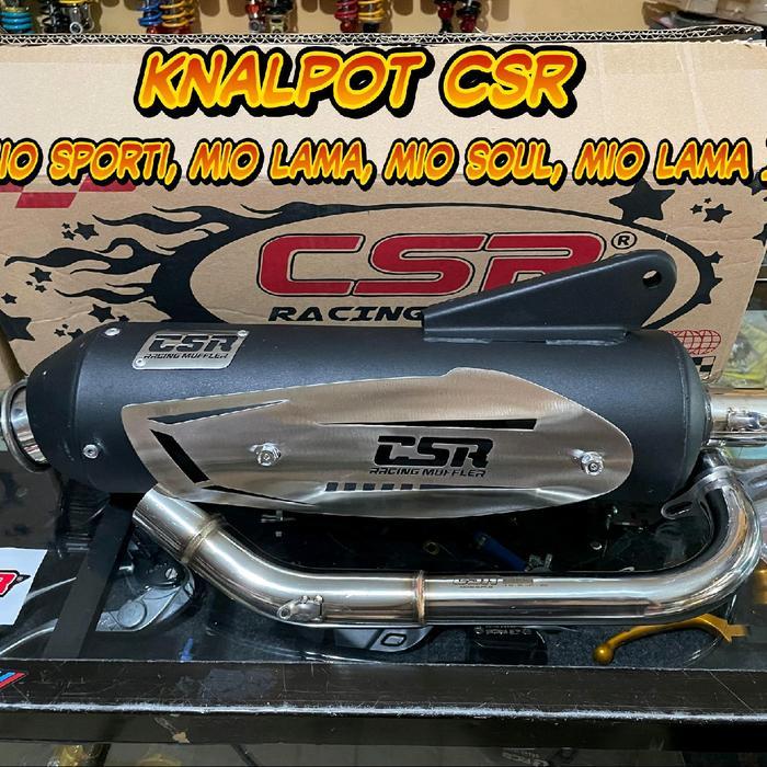 Knalpot Csr Racing Mufler Matic Mio Smile Mio Soul Mio Sporty Mio Lama / Knalpot Csr Matic Mio