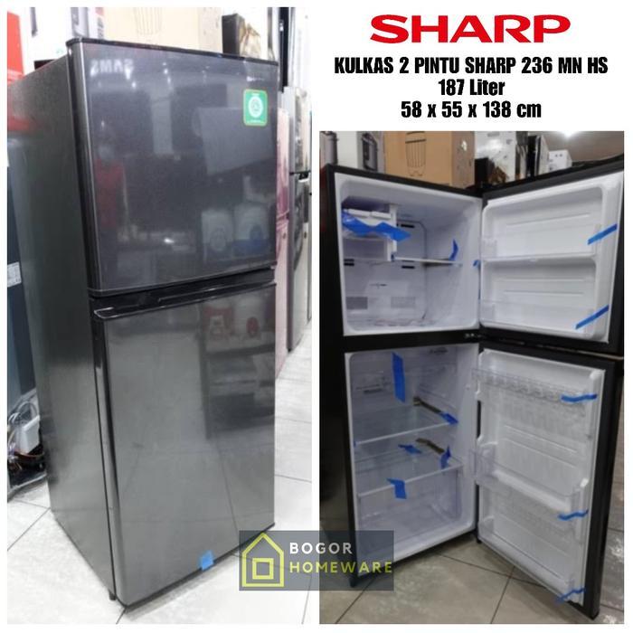 (KHUSUS BOGOR) KULKAS SHARP 2 PINTU SJ-236MN-HS 187 LITER