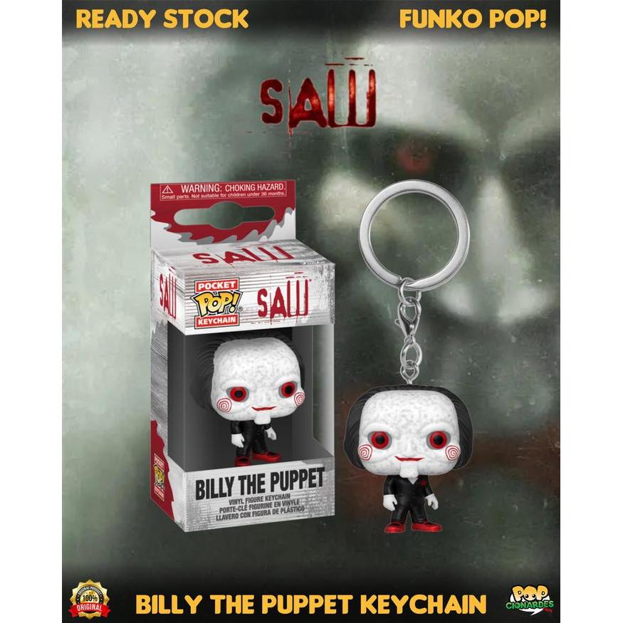 Ready Funko Pocket POP - Horror - SAW - Keychain Billy the Puppet (Jigsaw)