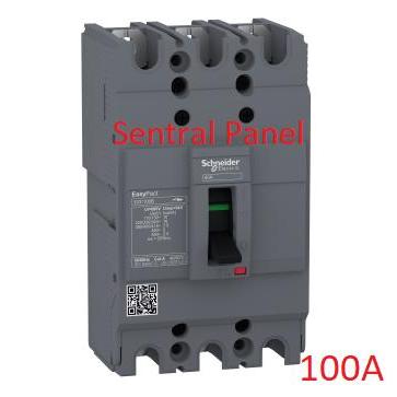 Termurah Schneider Mccb Nfb Breaker Ezc100F Ezc 100F 3P 100A 100 A Ezc100F3100 10Ka