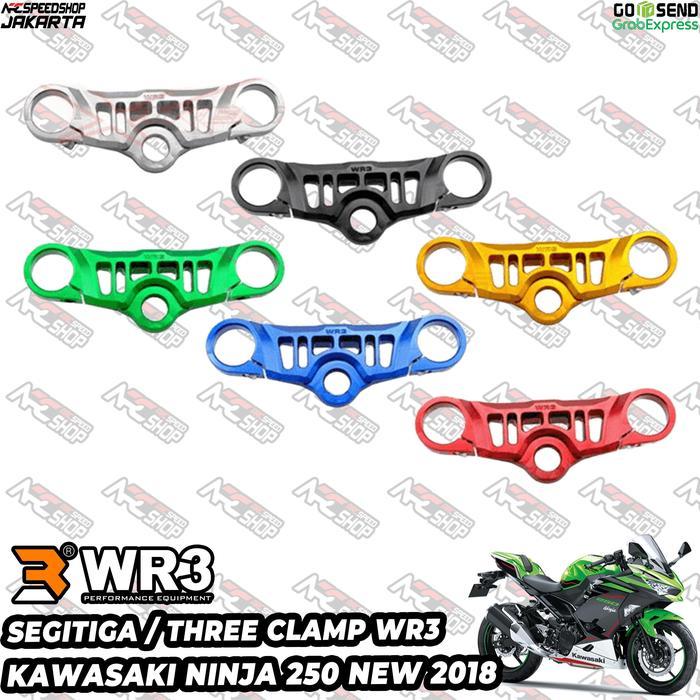 Ready Segitiga Stang / Triple Clamp WR3 Kawasaki NEW NINJA 250 Fi 2018 NINJA 400 NINJA 250FI