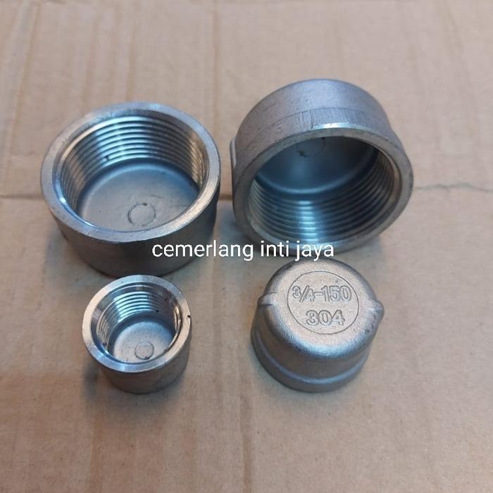 Dop / End Cap Stainless Ss 304 / Ss304 Drat 4" Inch New