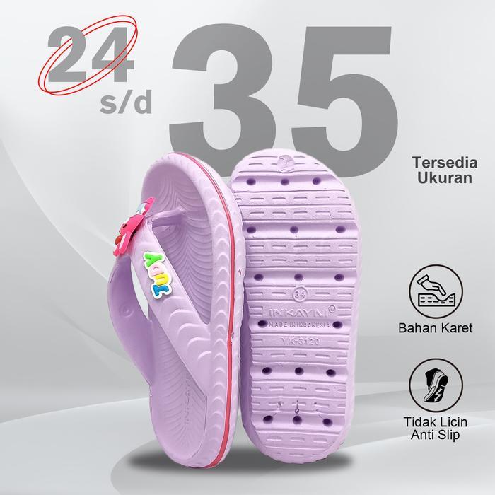 Inkayni Judy Hopps Sandal Jepit Anak Perempuan Motif Zootopia 2 Sandal Anak Fipper Size 24-35 Model