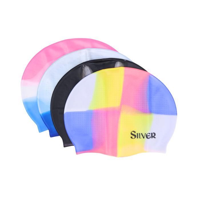 New - Silver Topi Renang Dewasa Silikon Adult Silicone Swimcap - 17008.002