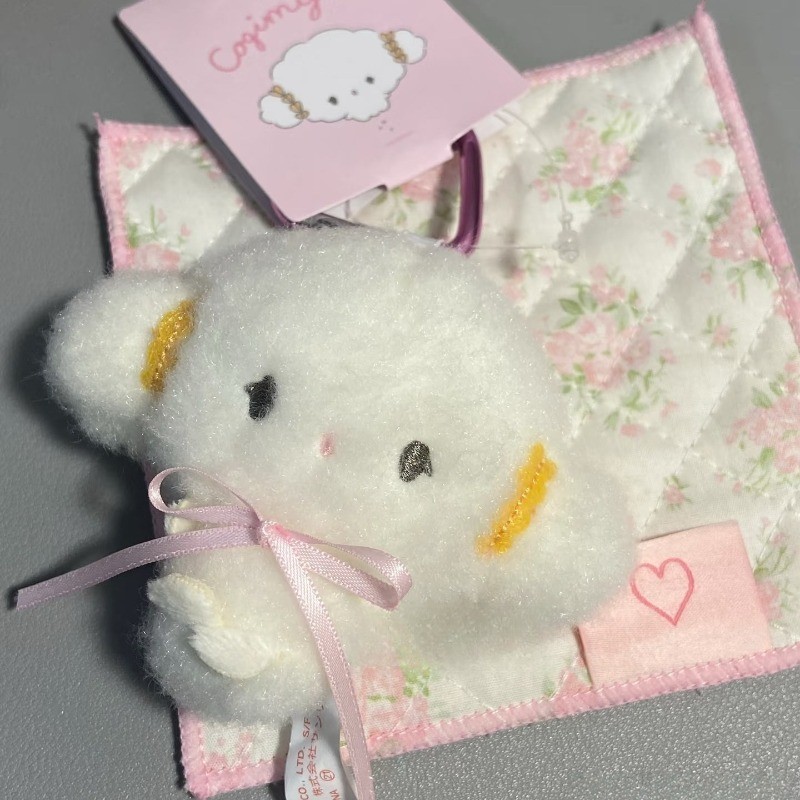 8Cm Kawaii Sanrios Cogimyun doll Plush Toys mini cloud plush Kuromi keychain Kawaii Cogimyun Bag