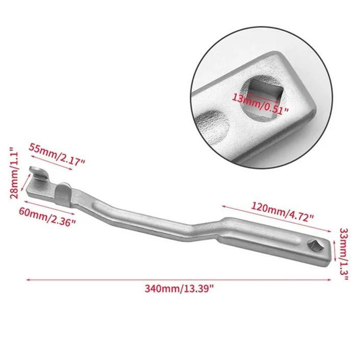 Ekstensi Kunci Inggris Pas Ring Batang Socket Ekstensi Kunci 13,3 inch Kunci Bengkel Otomotif Alat