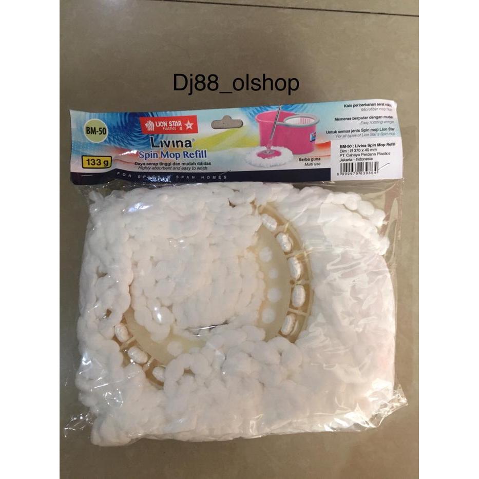 Refill Pel Mop / Spin Mop Refill Livina Lionstar