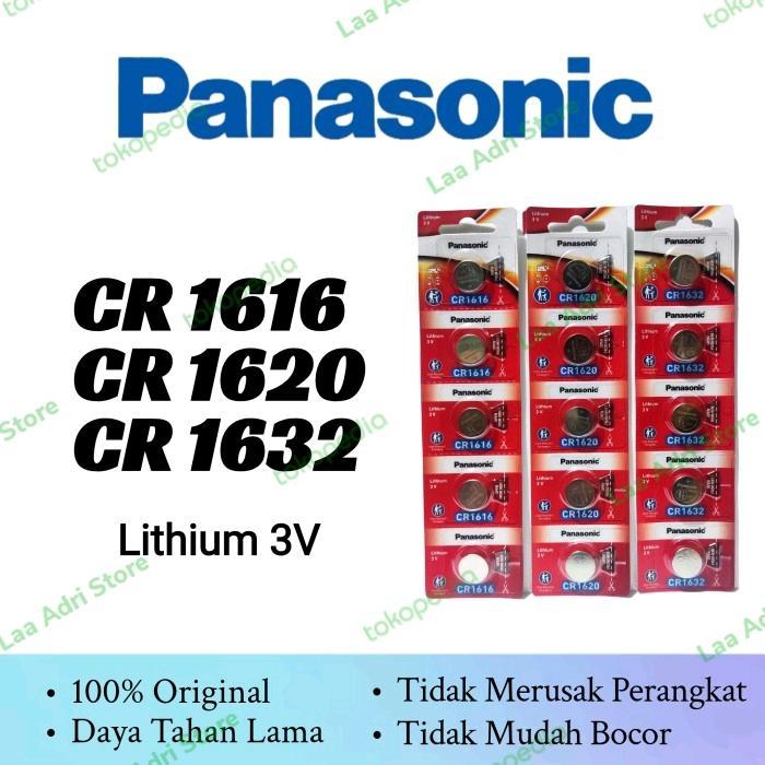 NEWW Baterai Panasonic Asli Original CR1616 CR1620 CR1632 / Batre Koin Kancing Remote Keyless Mobil