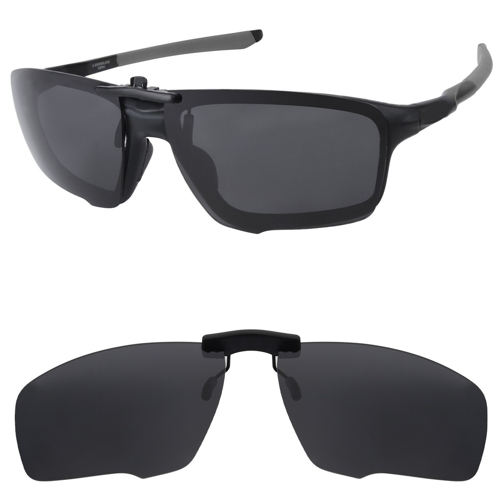 Rarayvix Polarized Clip-on Sunglasses Lenses Compatible with Oakley Crosslink Zero Asian Fit