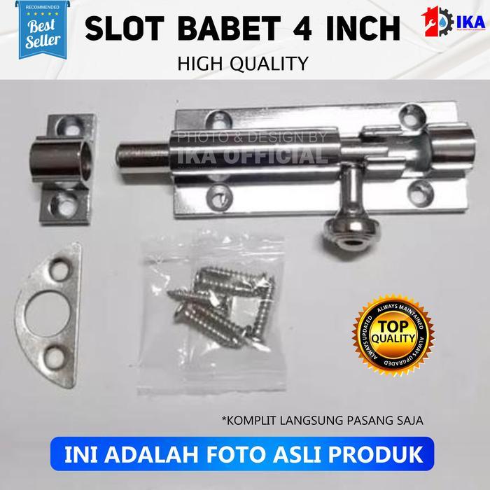 Selot slot kunci pintu / grendel panjang 4 kuning bagus / Slot Grendel Pintu Stainless Steel 4 Inch
