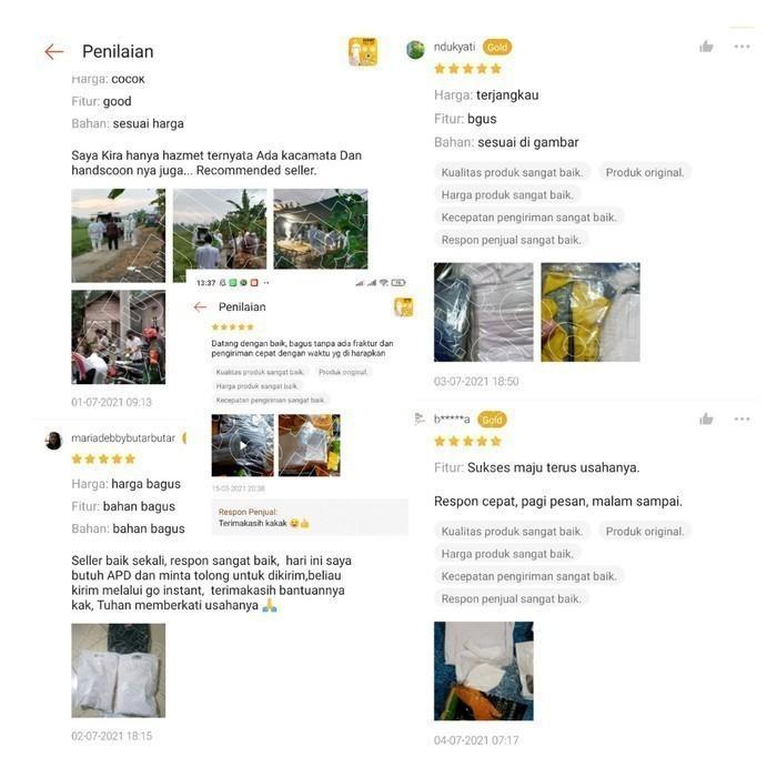 Reusable Hazmat Suit Set + Gloves Shoes Cover Baju Apd Corona Coverall