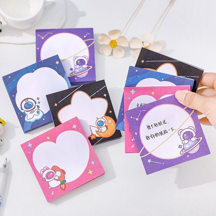 CUTE MEMOPAD KAWAII STICKY NOTE SPACE ASTRONOUT LUCU / Memo Note MM-33