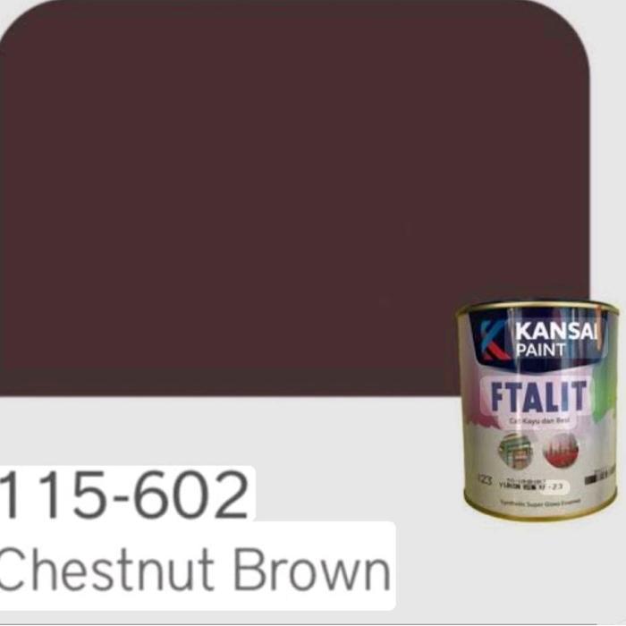 Ftalit 602 Chestnut Brown Ftalit 137 Teak Brown Ftalit Chestnut brown 602 Teak Brown 137 Coklat 1kg