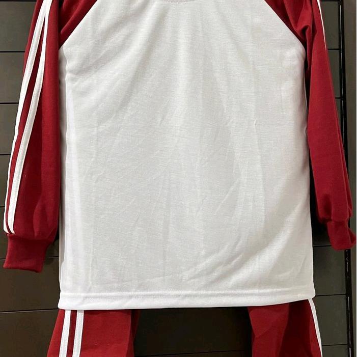 Setelan baju olahraga putih merah anak SD/setelah baju olahraga anak sekolah Outdoor