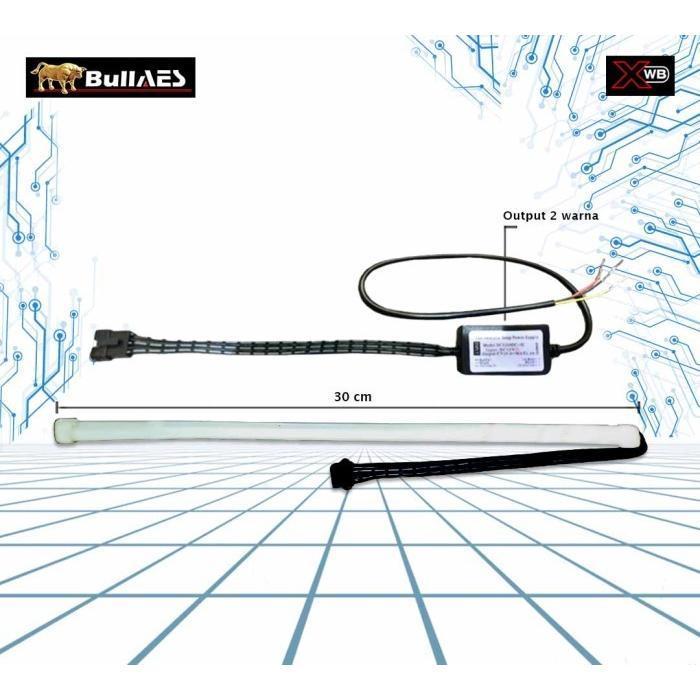 Drl Xwb 30 Cm Running Sen Sequential Fleksibel Lampu Motorcycle Lampu