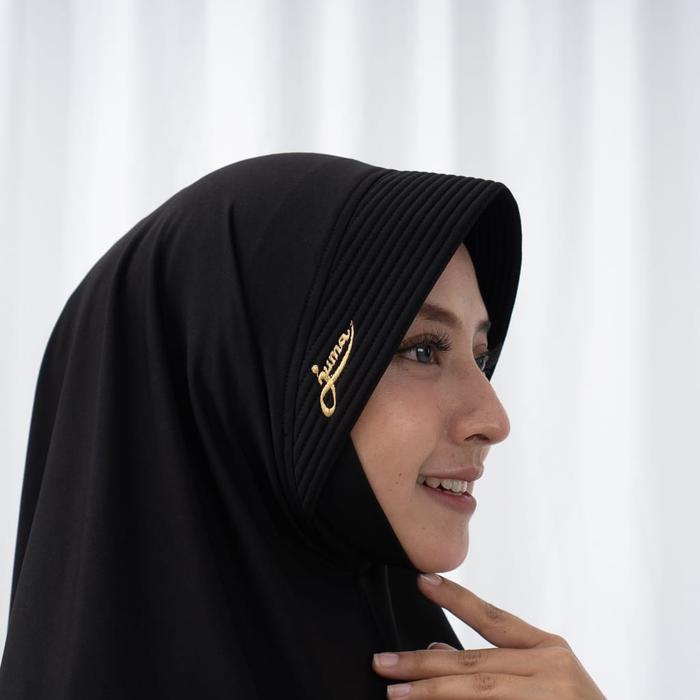 Hijab Instan Juma Dagu Jumbo Xl Jilbab Syari Kerudung Panjang Simple Nyaman Dipakai Bahan Jersey