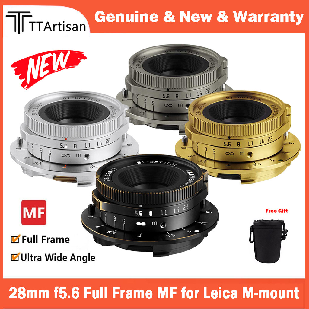 TTArtisan 28mm F5.6 Full Frame Wide Angle Manual Focus Camera Lens for Leica M-mount M2 M3 M4 M5 M6 