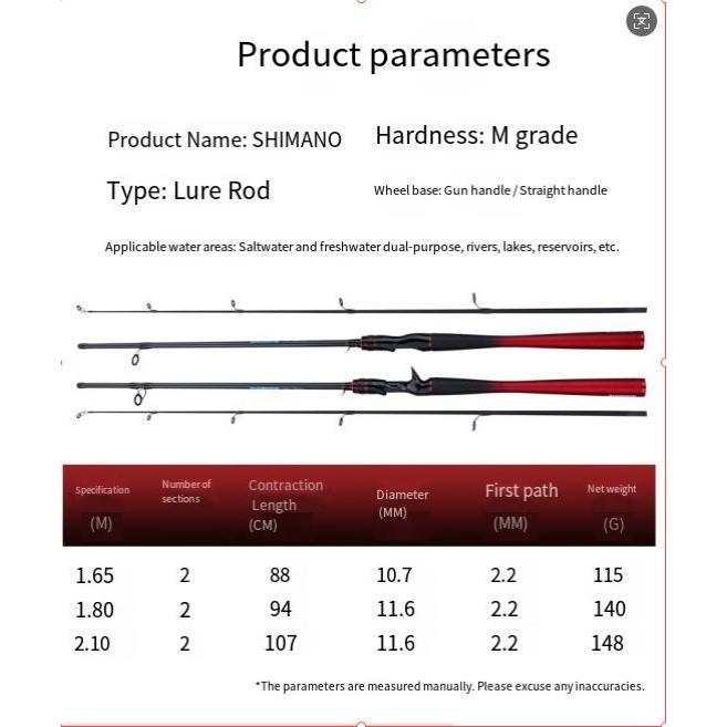 2025 NEW SHIMANO joran fiber lentur kuat Spinning/Casting/Jigging Joran Batang Pancing untuk Ikan