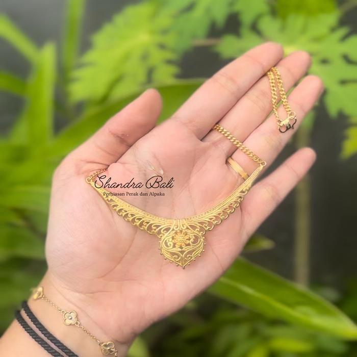 ```````] Kalung + Liontin Model Minang Dubai Dubay India Kuningan Xuping Fuji V Shape Xuping Bali