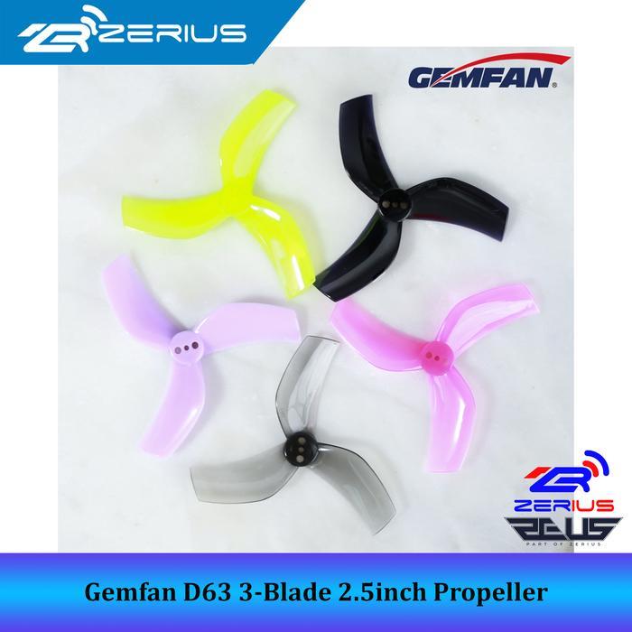 GEMFAN D63 DUCTED 63MM 2.5INCH 3-BLADE 2.5 INCH CINEWHOOP PROPELLER
