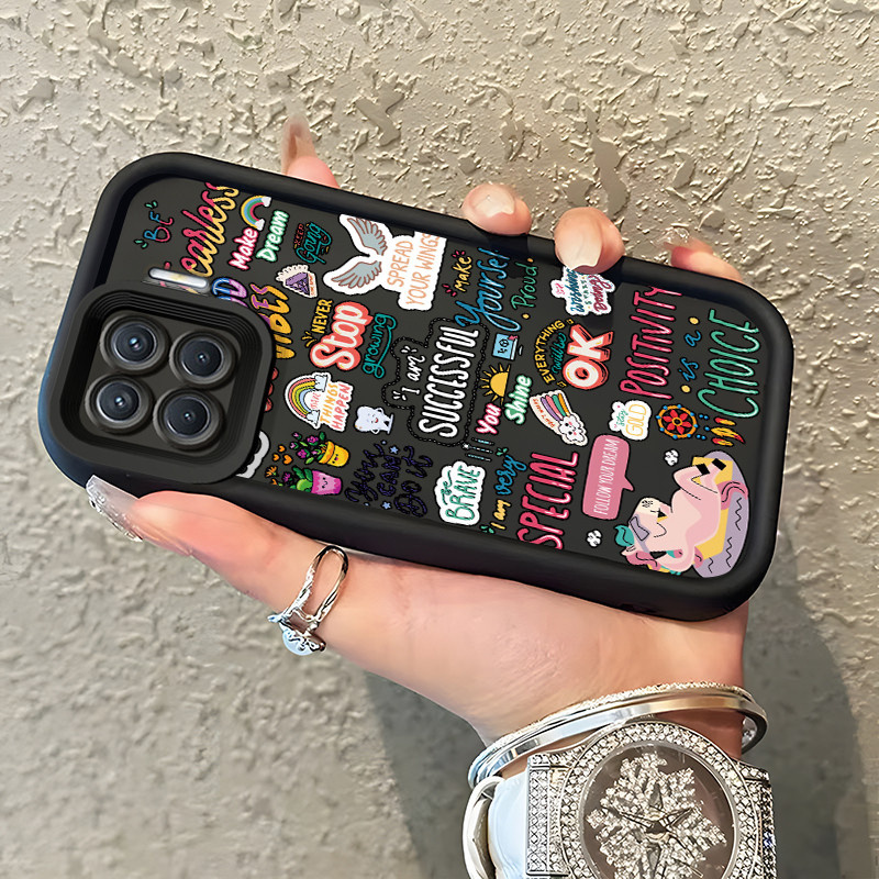 Casing Hp OPPO A93 F17 Pro OPPO Reno 4F Reno 4 Lite Case Casing Graffiti pola Kasus HP Tangga Langit