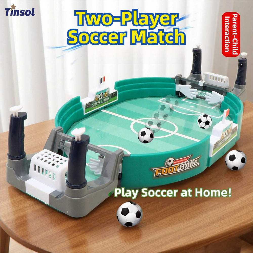 Mini Table Soccer Game Portable Desktop Football Board Game Soccer Tables Interactive Family Kids