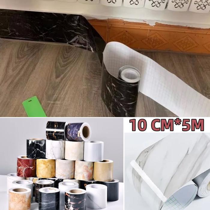 10Cm*5M Wallpaper Sticker Border List/Stiker Dekorasi Lantai / Keramik Wallpaper Sticker Border