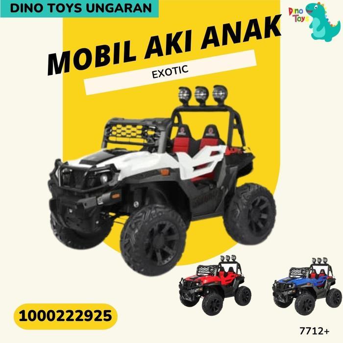 Dino Toys Ungaran MAINAN MOBIL AKI ANAK EJP 7712+ EXOTIC Seri 1000222925 Aki 12V 4x4 Dinamo Jok Kuli