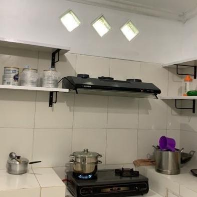 Siku Besi Rak Dinding Rak Sepatu Susun Ambalan Kayu Rak Dapur Rak Buku Rak Tv.