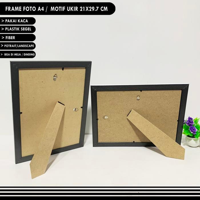 "New" Bingkai Sertifikat A4, Frame Sertifikat A4, Figura Sertifikat A4 21x30cm + Kaca