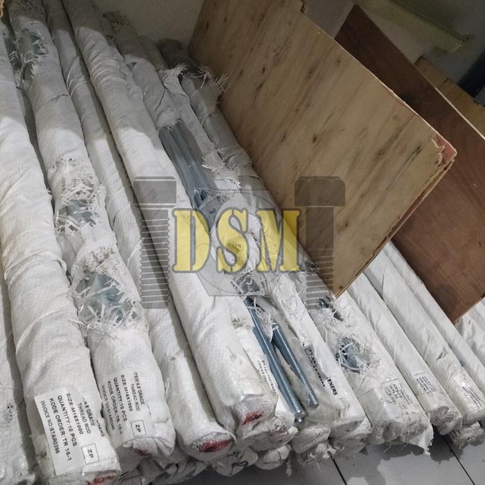 "New" As Drat M16 / Long Drat 16 MM / Thread Rod M16x1 Meter Galvanis Grade 4.8