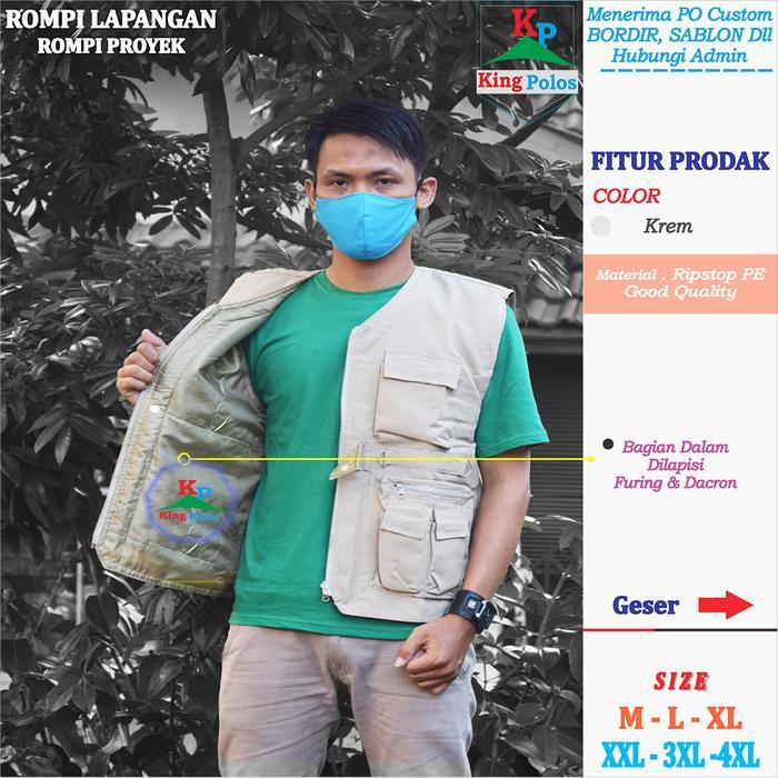 TERMURAH ROMPI MR PROYEK LAPANGAN VEST ROMPI MURAH PRIA WANITA VEST PRIA READY STOCK