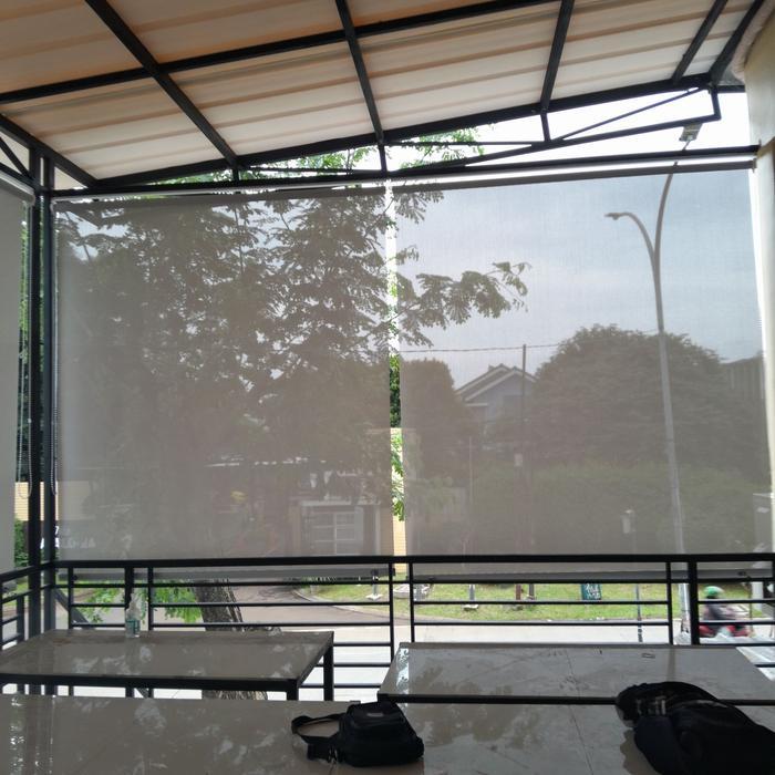 Roller Blinds Sunscreen Outdoor - Tirai Jendela Indoor Outdoor - Tirai Gulung Jendela