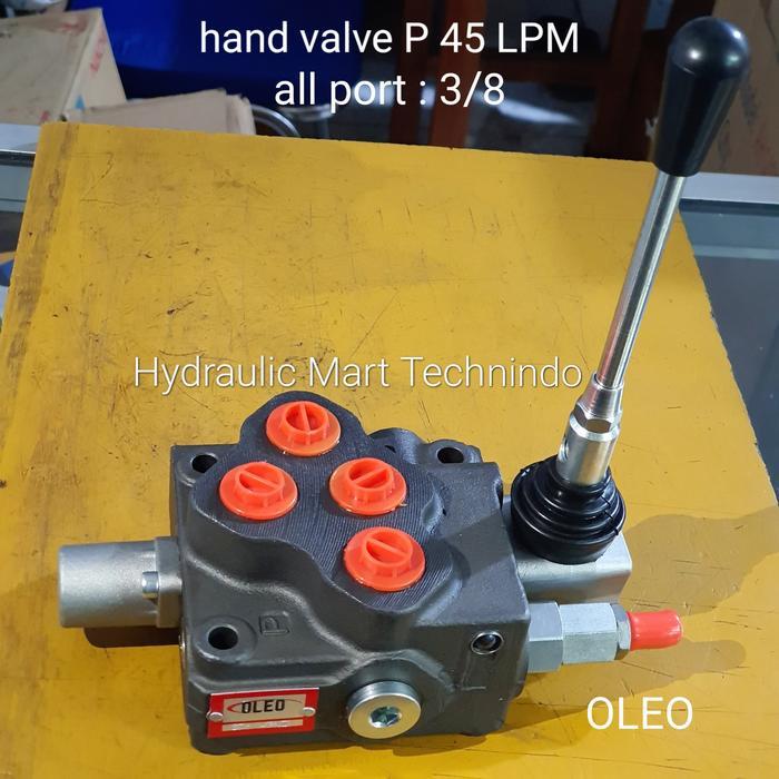 Hand valve hydraulic 45 Liter 1 tuas spring/membal merk CROZZE-Eropa