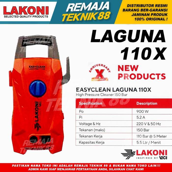 NEW LAKONI LAGUNA 110X 900W - MESIN STEAM JET CLEANER EASYCLEAN LAGUNA 110 X HIGH PRESSURE CLEANER