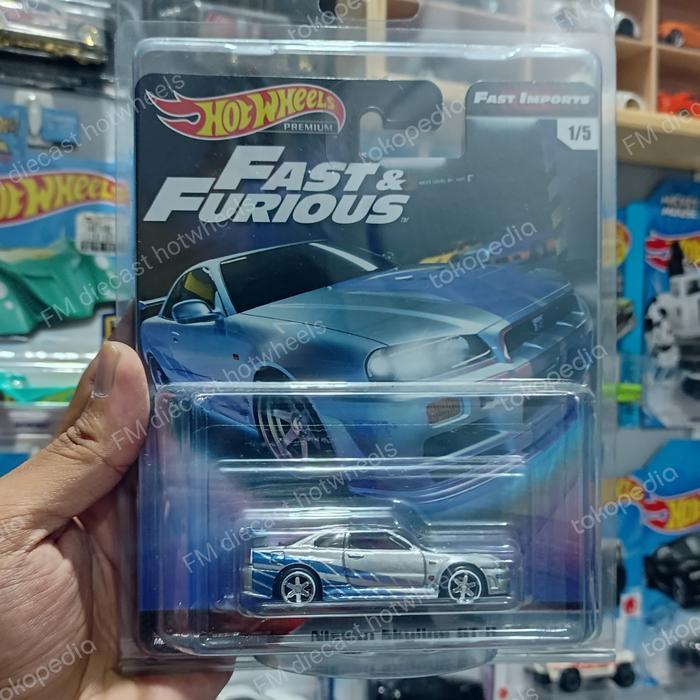 HOT WHEELS NISSAN SKYLINE GTR R34 PREMIUM FAST IMPORT