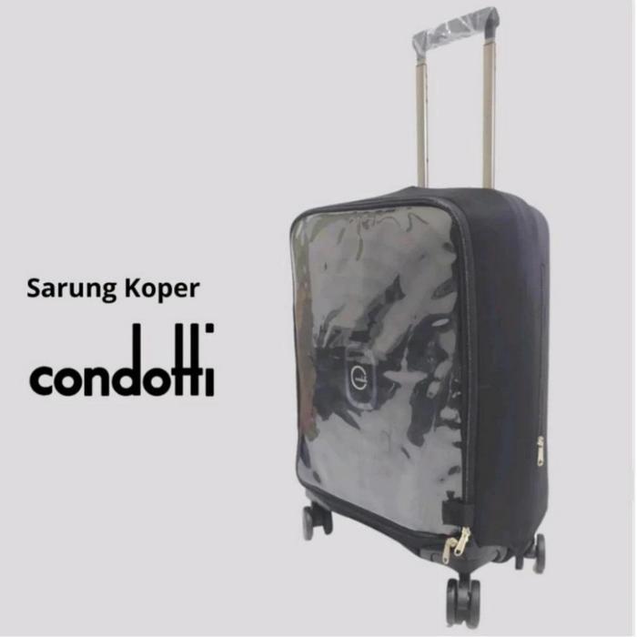 Prepedan Cover Koper Sarung Pelindung Koper Condotti Semua Ukuran Plastik Mika Tebal Anti Sobek Kain