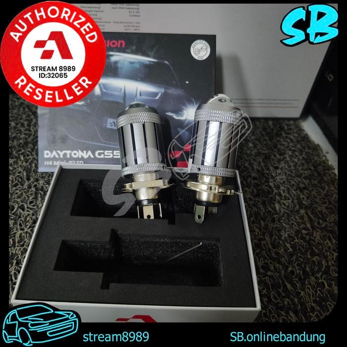 Led Mobil Autovision Daytona G55 Hi Low H4 2 warna 55watt 12v 24v Mini Biled Projector