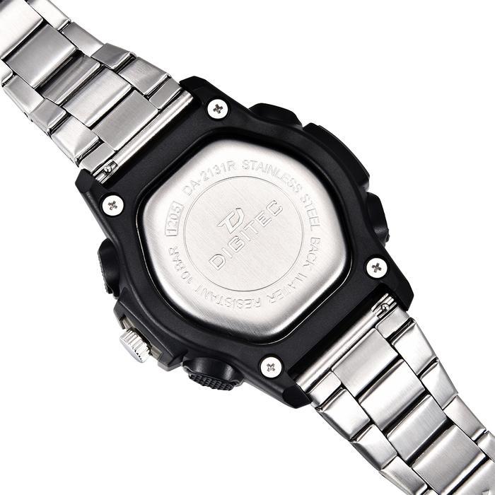 Digitec Da-2131R Jam Tangan Pria Analog Digital 2131 Stainless Silver