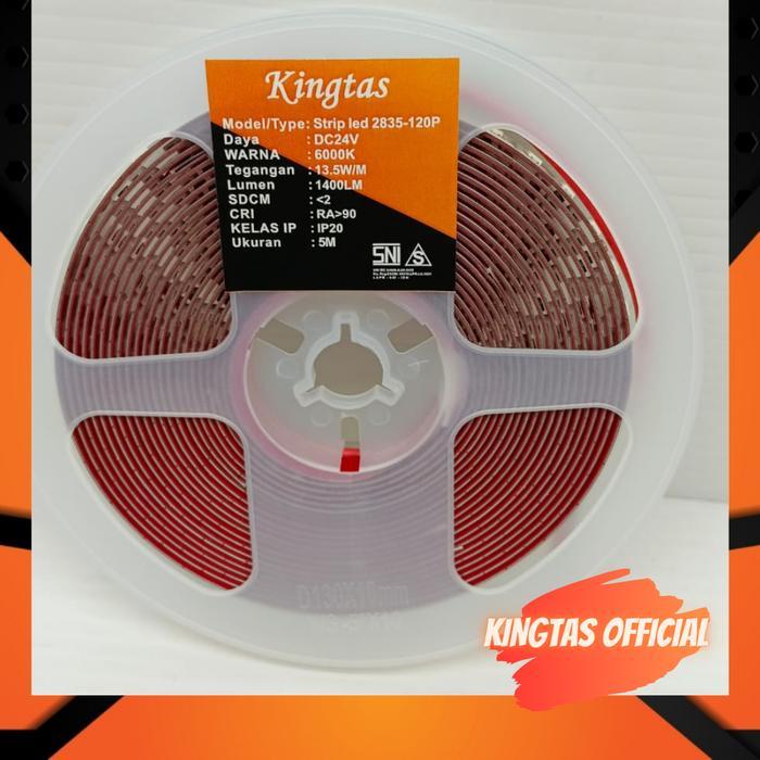LAMPU LED STRIP KINGTAS IP20 24V 120LED 3000K - 6000K
