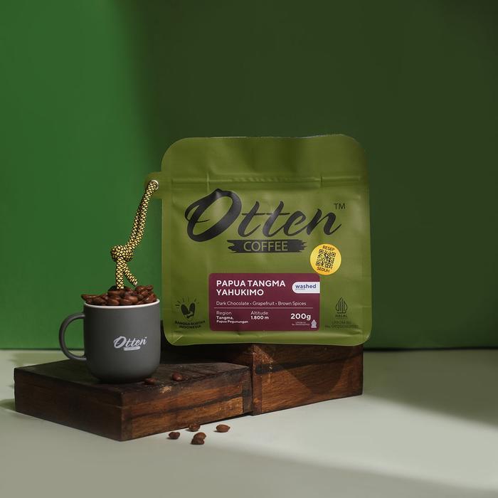 KOPI ARABICA PAPUA TANGMA YAHUKIMO 200G - BIJI / BUBUK KOPI SINGLE ORIGIN OTTEN COFFEE ROASTED BEANS