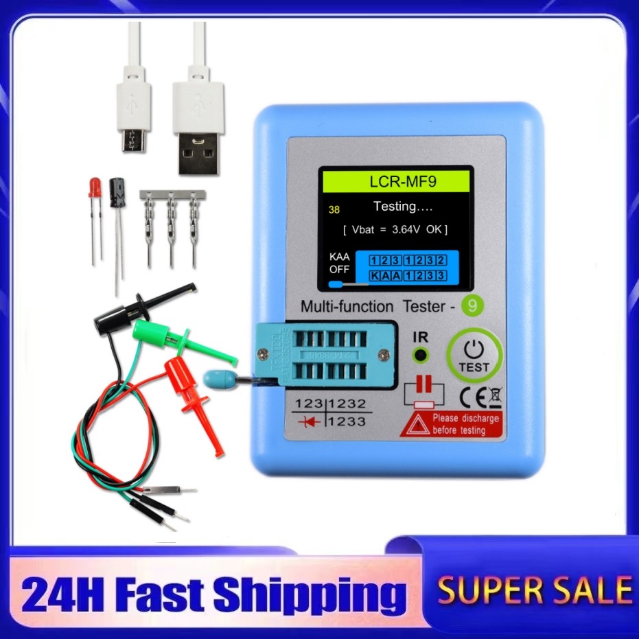 LCR-MF9 1.8" TFT LCD Display Multi-meter Transistor Tester Diode Triode Capacitor Resistor Test