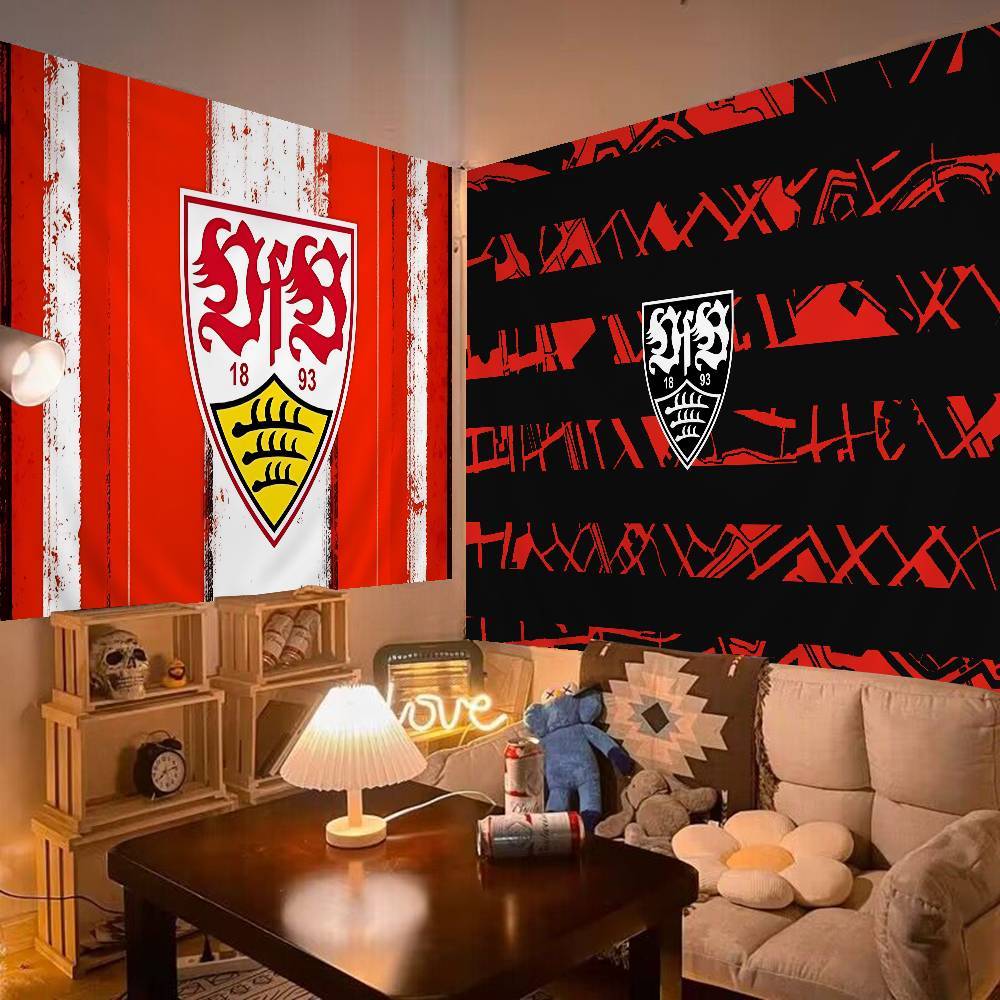 COOL V-VfB S-StutTgart Anime Tapestry Hippie Flower Wall Carpets Dorm Decor Wall Hanging Home Decor