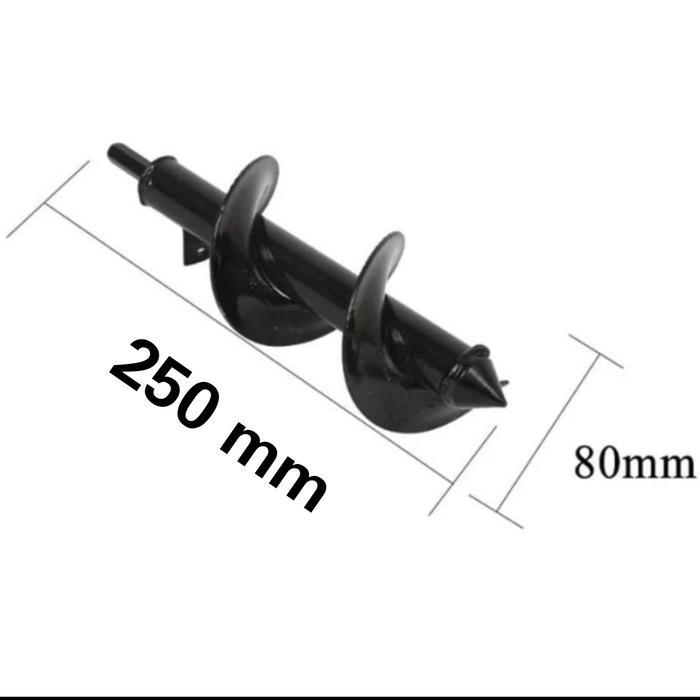 Medium Mata Bor 30 Cm Diameter 8 Cm Penggali Lubang Untuk Tanah Kebun