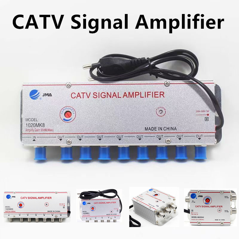 2/3/4/6/8 Way 20Db Catv Splitter Digital Tv Antenna Signal Amplifier Indoor Booster For Home Tv