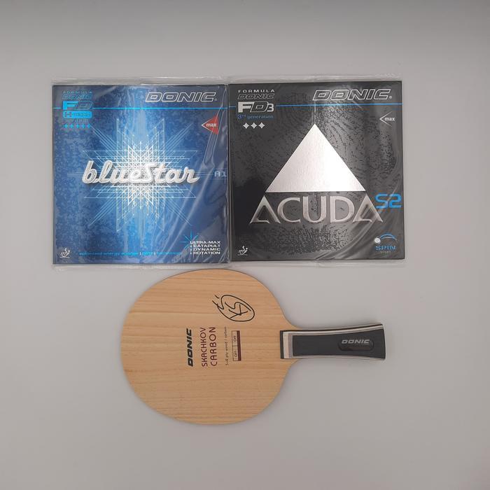 Donic - Paket Bet Pingpong Donic Skachkov Carbon Level Pemain Serang Profesional