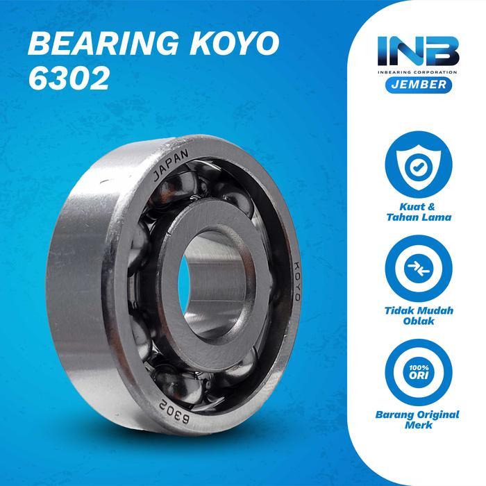 LAKER BEARING KOYO 6302 BEARING GEARBOX BEAT KARBU GARDAN BEAT AS RODA VARIO KARBU INB JEMBER